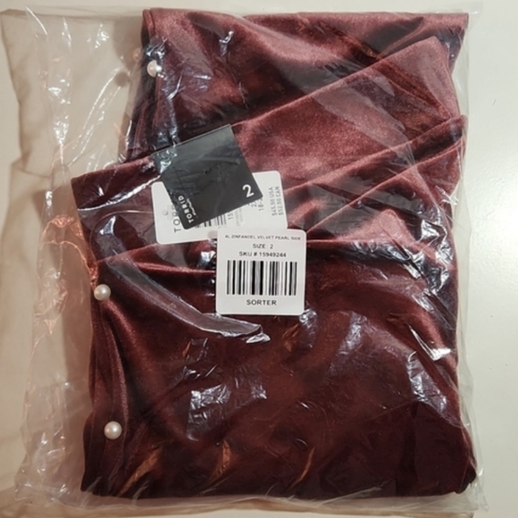 ❤️NWT VINTAGE TORRID LEGGING - VELVET PURPLE WITH PEARL BUTTONS - PLUS SIZE - Picture 11 of 11